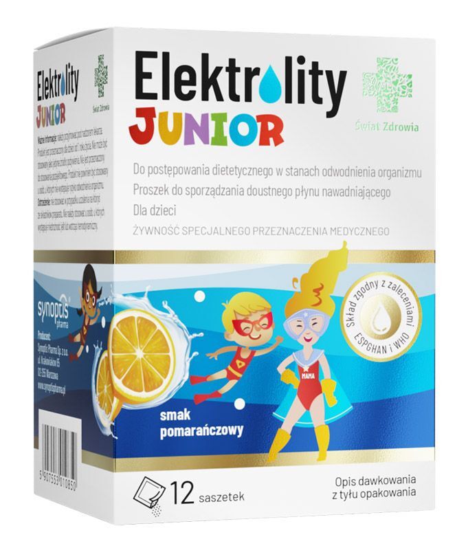 Swiat Zdrowia Elektrolity Junior electrolytes powder 12 sachets