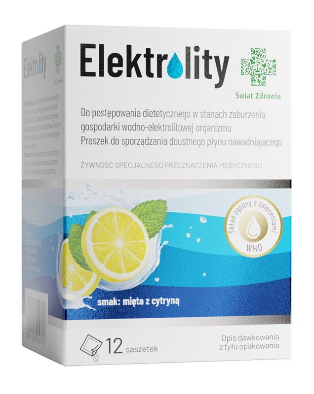 Swiat Zdrowia Elektrolity Electrolytes powder 12 sachets