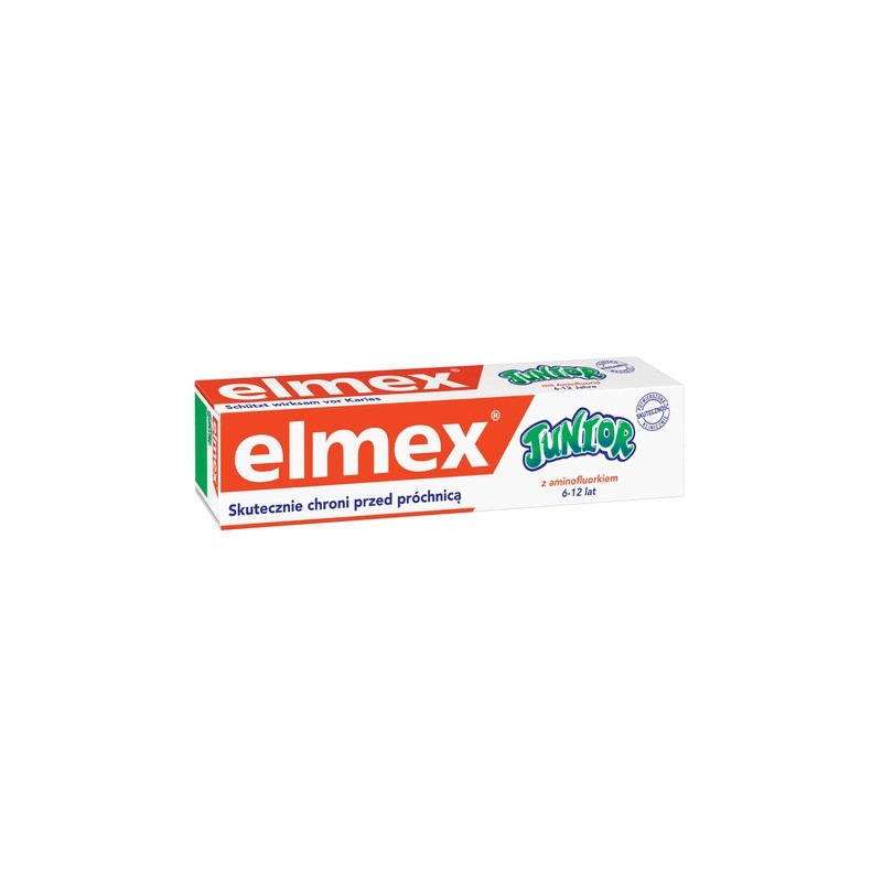 Elmex Junior Pasta do zębów z aminofluorkiem dla dzieci 6-12 lat 75ml