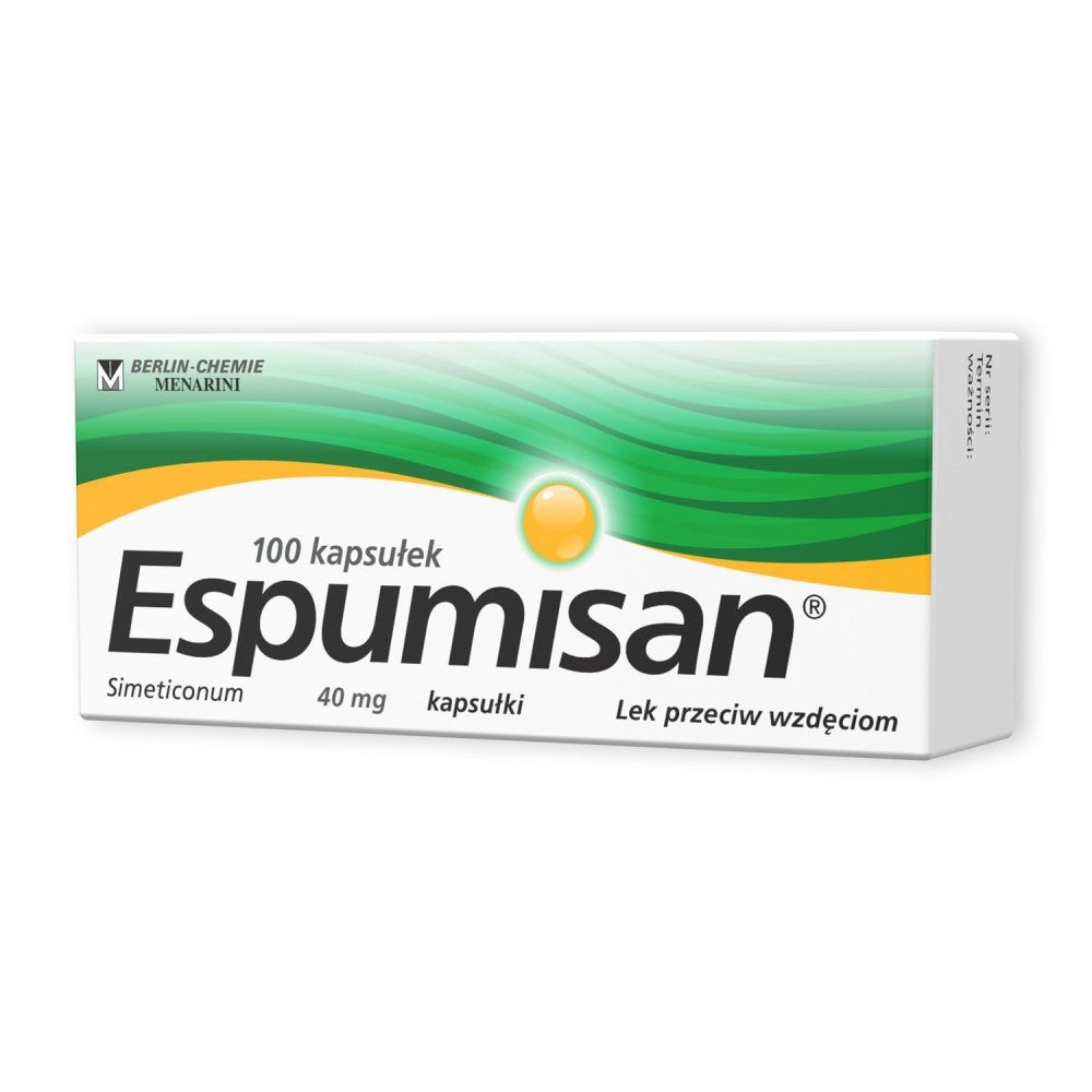 Espumisan 40 mg x 100 kapsułek.