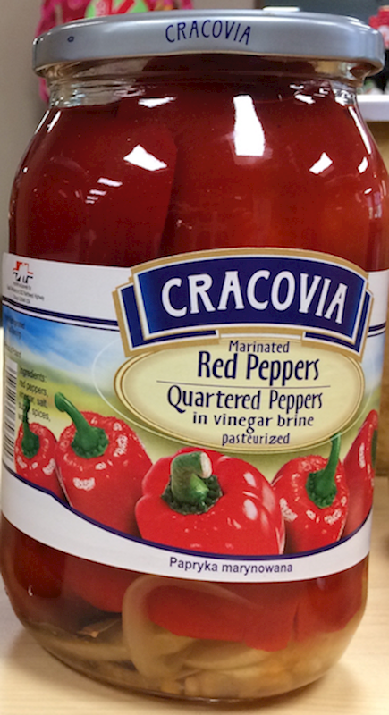 CRACOVIA MARINATED RED PEPPERS Papryka marynowana 450 g