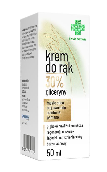 Krem do rak 30% gliceryny SWIAT ZDROWIA 50 ml hand's cream