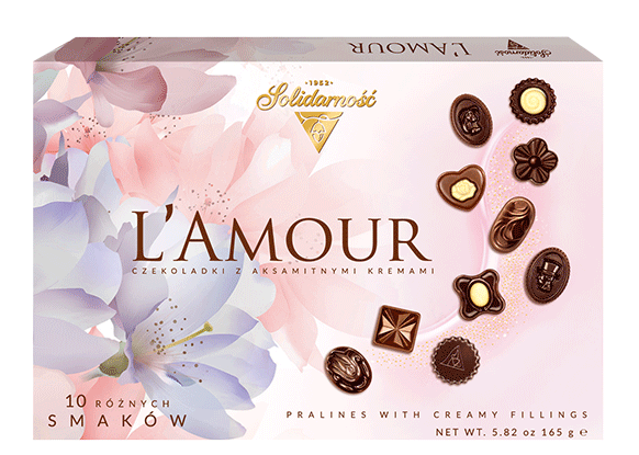 Solidarnosc L'Amour Chocolate Gift Box (Bombonierka Czekoladowa) 165g