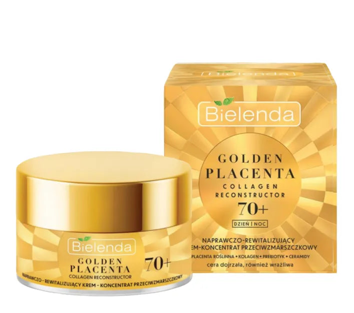 Bielenda Golden Placenta 70+ Repairing-Revitalizing Day/Night Face Cream 50ml