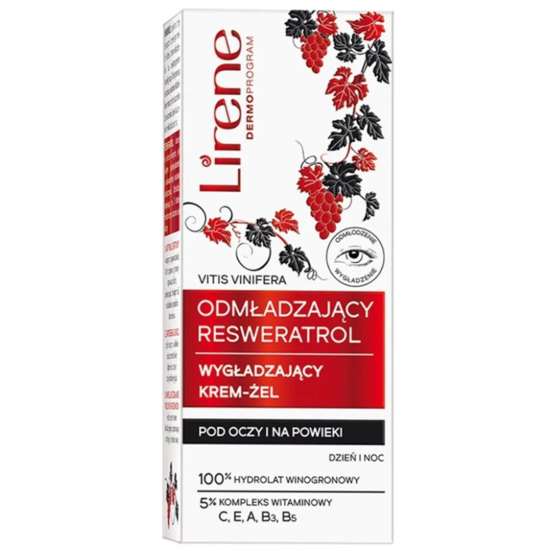 Lirene Resveratrol Smoothing Eye Cream-Gel 15ml