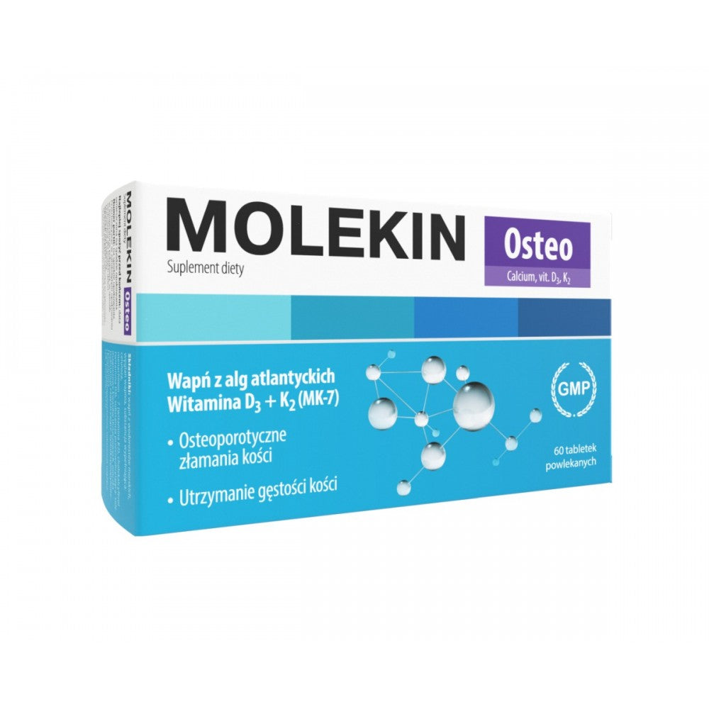 MOLEKIN OSTEO D3 + K2MK7 + ATLANTIC ALGAE CALCIUM 60 TABLETS