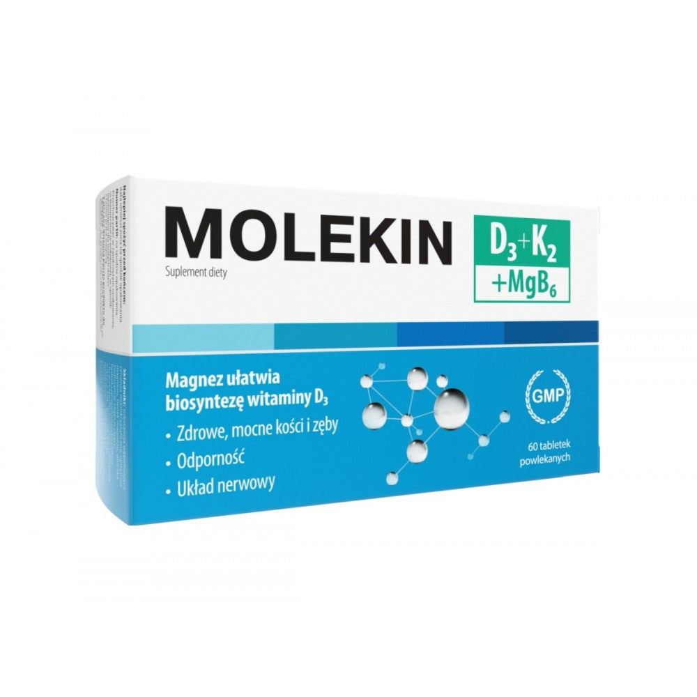 MOLEKIN D3 + K2 + MGB6 60 TABLETS