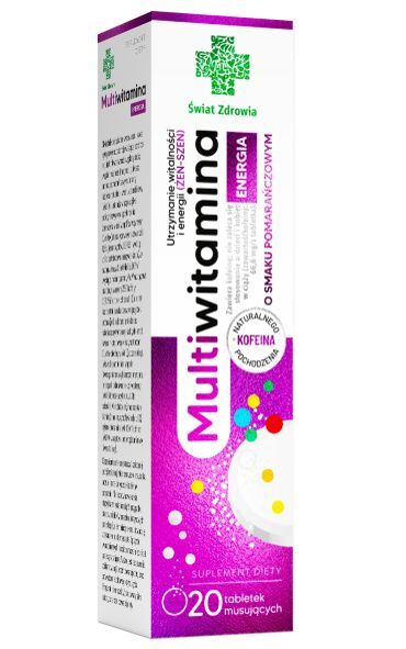 Swiat Zdrowia Multiwitamina Multivitamin Energy 20 effervescent tablets