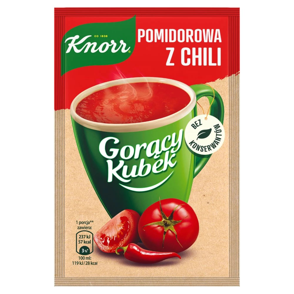 Knorr Goracy Kubek Pomidorowa z Chili 18 g