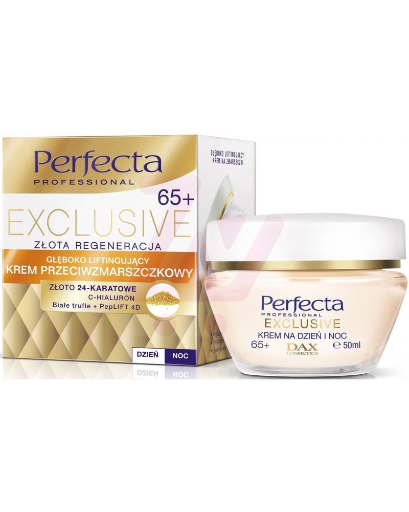 Perfecta Exclusive 65+ Golden Regeneration  Lifting Anti-Wrinkle Day/Night Cream 50ml