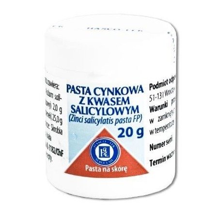 Pasta Cynkowa 20g Pasta Cynkowa Pasta Cynkowa Z Kwasem Salicylowym Usuwanie Trądziku, Wyprysku