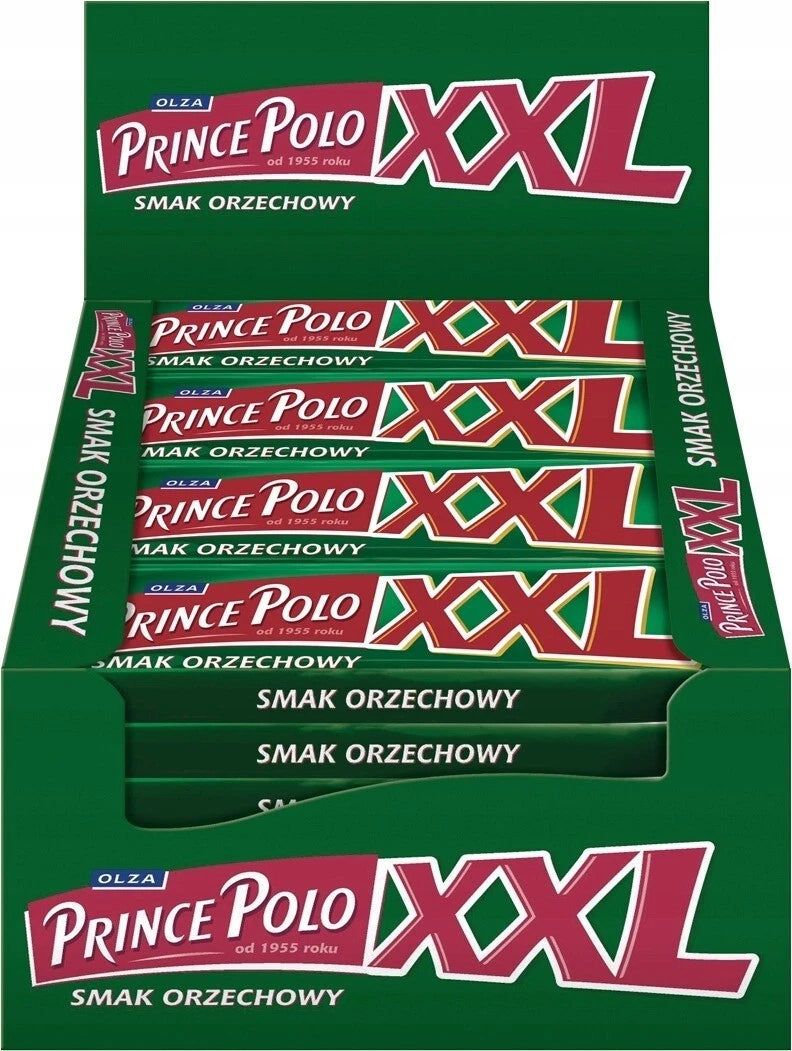 Prince Polo XXL Nut Flavour Crispy Chocolate Wafer Snack Bar Sweets 50g x28 pcs