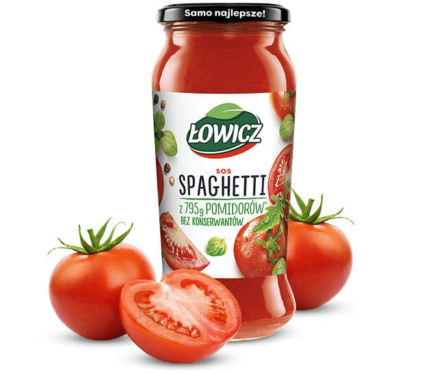 Lowicz SPAGHETTI SAUCE Thick tomato sauce 500 g