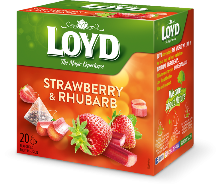 Loyd Strawberry & Rhubarb 20 tea bags