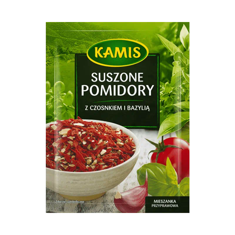 Kamis Suszone Pomidory Z Czosnkiem i Bazylia 15g Dried Tomatoes W/ Basil & Garlic
