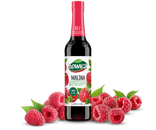 Lowicz Syrup Raspberry (Malina) 400ml