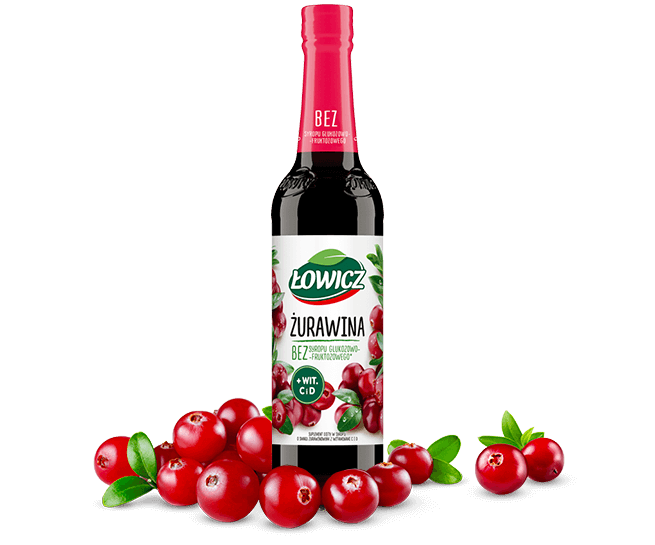 Lowicz Syrup Cranberry (Zurawina) 400ml