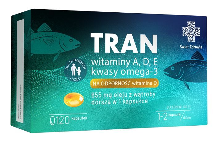 Swiat Zdrowia Cod liver oil capsules 120 caps.