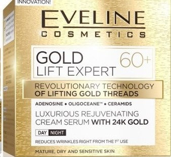 Eveline Cosmetics Gold Lift Expert 60+ Cream Serum Anti-ageing 50ml
