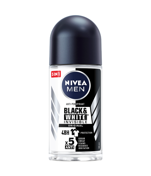 Nivea Men Black & White Invisible Oryginalny antyperspirant w kulce 50ml