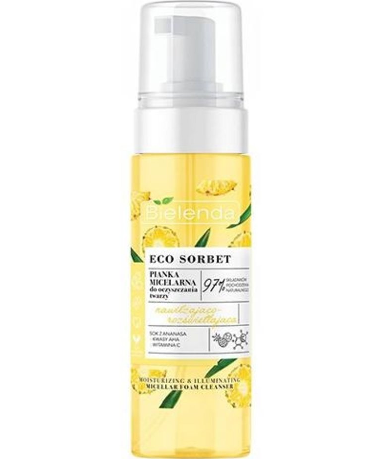 Bielenda Eco Sorbet Pineapple Micellar Face Cleansing Foam 150ml