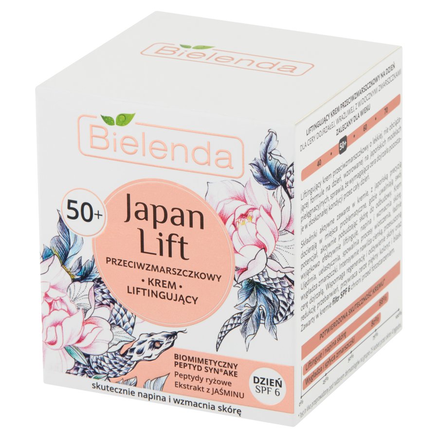 Bielenda Japan Lift 50+ Przeciwzmarszczkowy krem ​​liftingujący na dzień 50ml