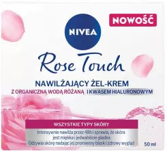 Nivea Rose Touch Moisturizing Gel-Cream with Hyaluronic Acid Day/Night 50ml