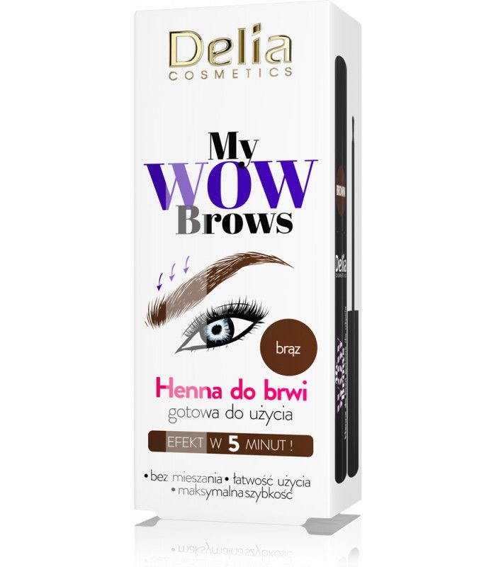Delia My Wow Brows Henna For Eyebrows Ready To Use Bronze 6 ml