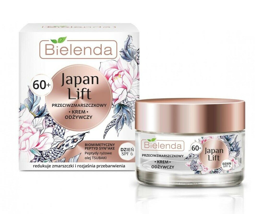 Bielenda Japan Lift 60+ Przeciwzmarszczkowy Odżywczy Krem na Dzień 50ml