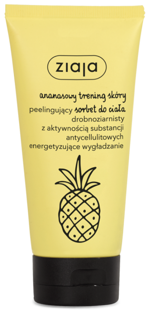 Ziaja Peeling Ananasowy Drobnoziarnisty Sorbet Do Ciała 160ml