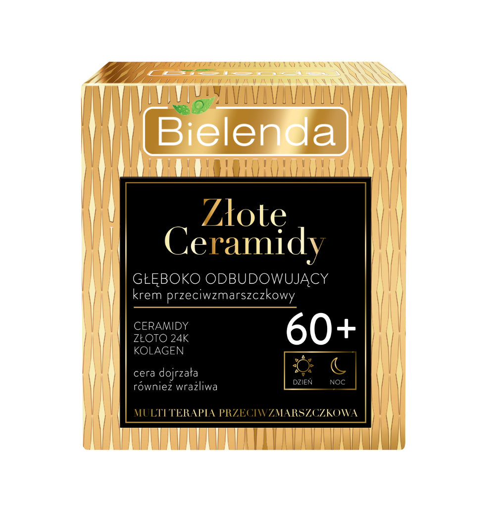 Bielenda Golden Ceramides 60+ Anti-Wrinkle Rebuilding Face Cream 50ml