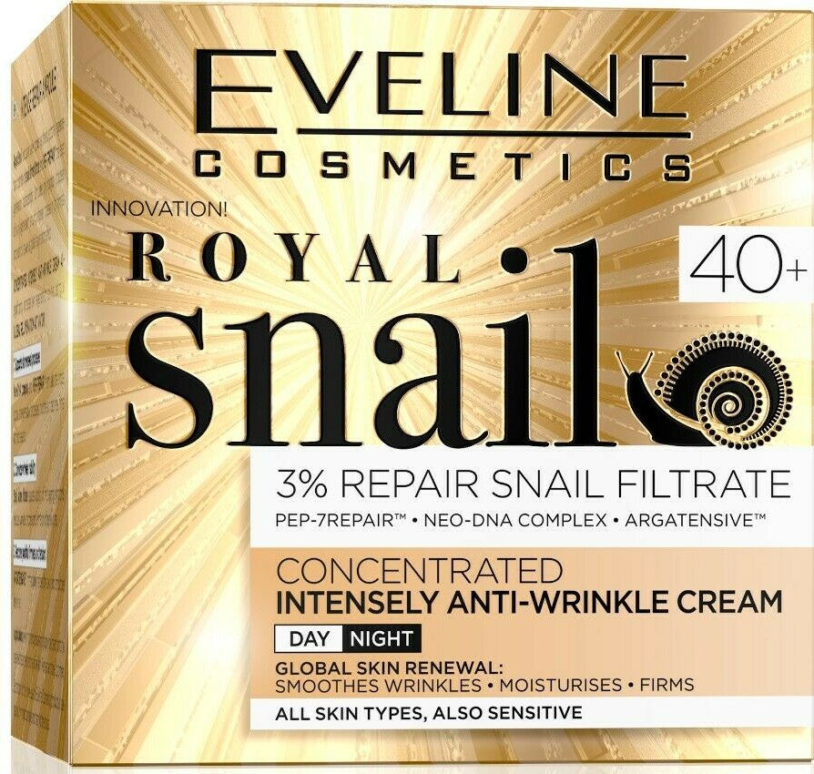 Eveline Cosmetics Royal Snail 40+ Skoncentrowany Krem Przeciwzmarszczkowy 50ml