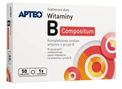 Witamina B - Kompleksowy Zestaw Witaminy B - 50 tabletek