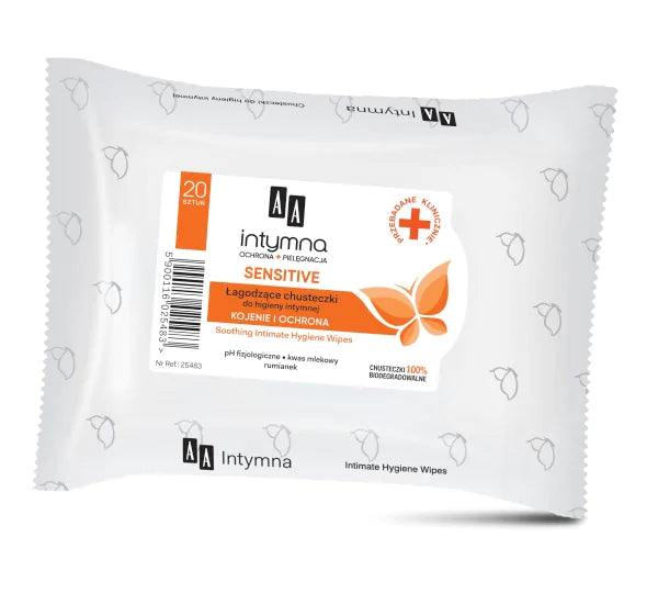 AA Intymna Sensitive Intimate Hygiene Wipes 20pcs