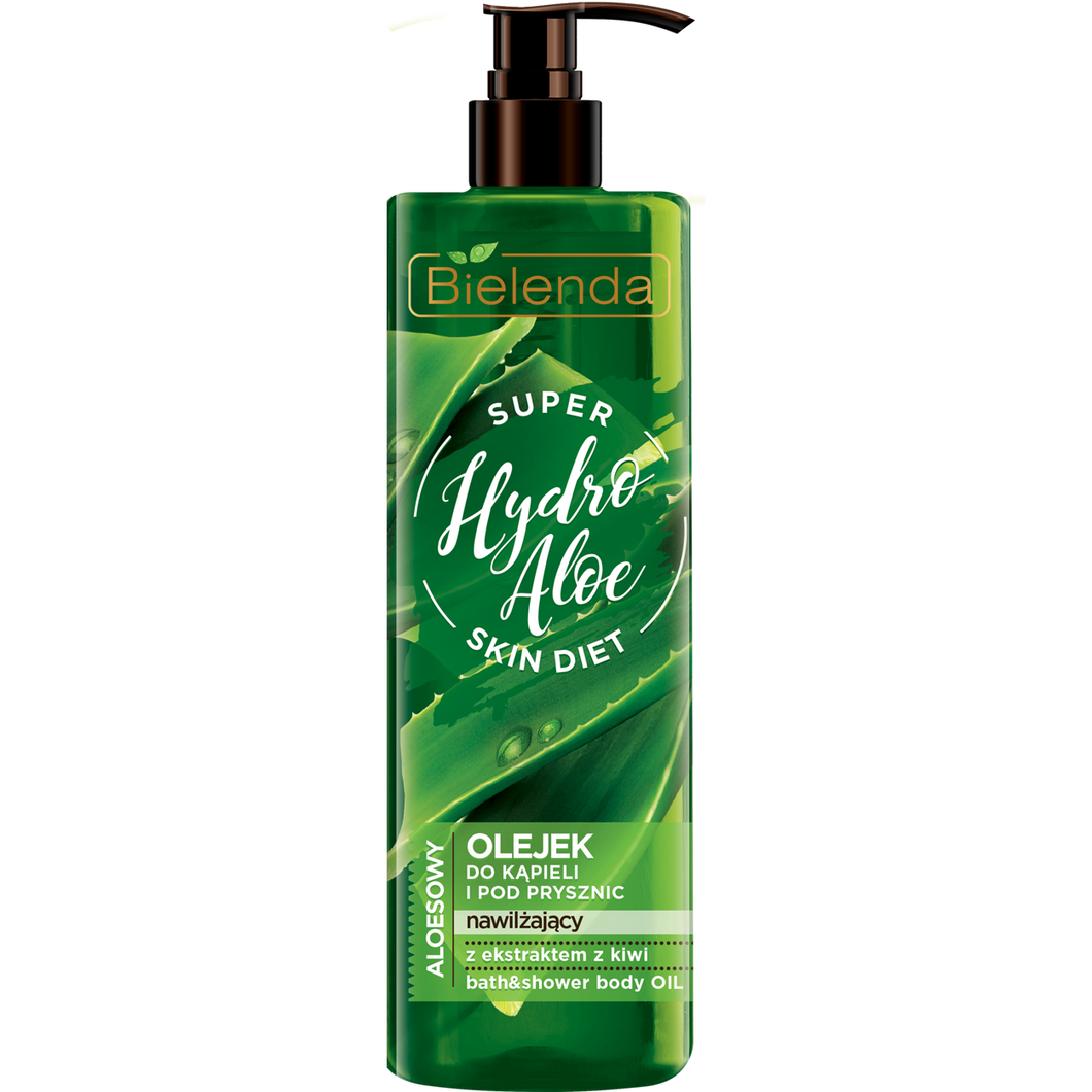 Bielenda Super Skin Diet Hydro Aloe Nawilżający olejek do kąpieli pod prysznic 400ml