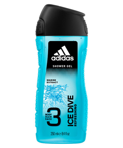 Adidas Odświeżający żel pod prysznic Ice Dive Body Hair Face 400ml