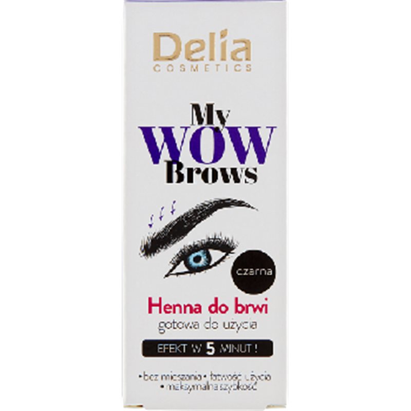 Delia My Wow Brows Henna do brwi Czarna 6 ml