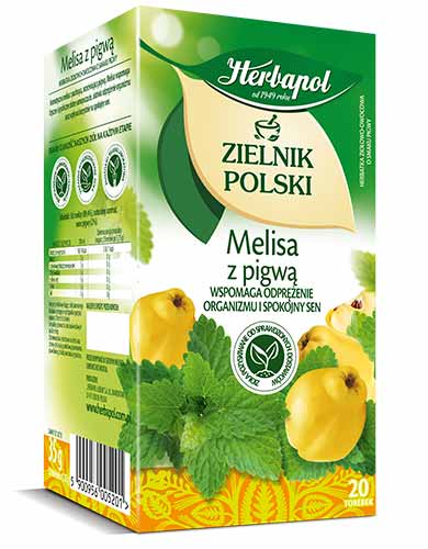 Herbapol Herbata Ziołowa Melisa i Pigwa 20 torebek