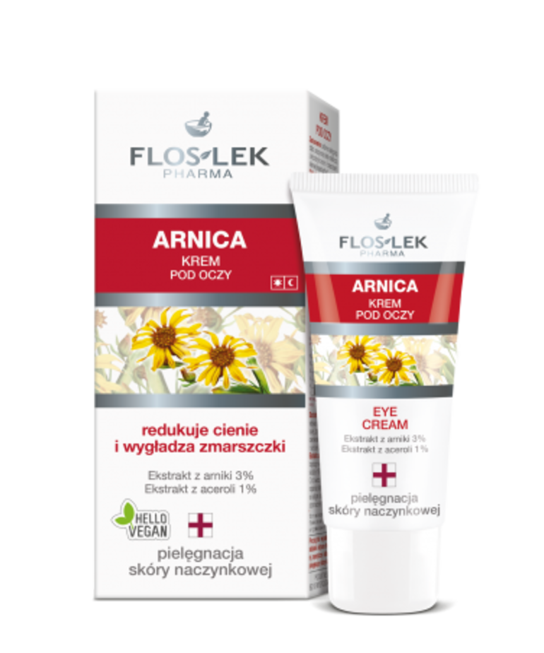 Flos-Lek Arnica Eye Cream Reduces Dark Circles and Smoothes Wrinkles 30ml