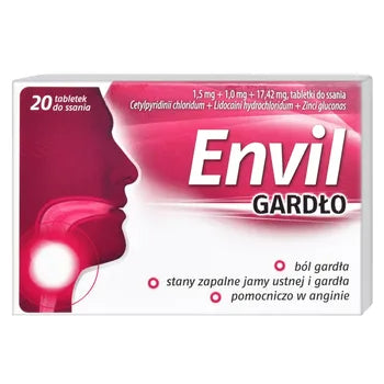 Envil Throat Lozenges 20 lozenges – Zdrowie & Uroda
