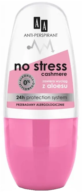 AA No Stress Cashmere Antyperspirant z ekstraktem z aloesu 50ml