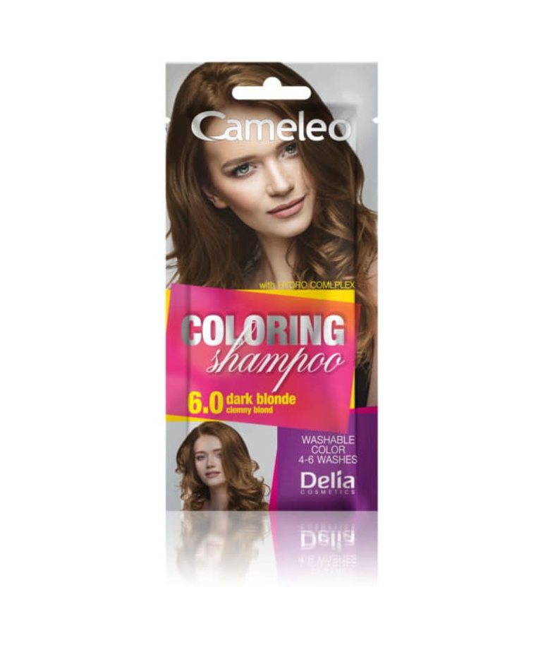 Delia Cameleo Coloring Shampoo Ammonia Free 6.0 Dark Blonde 40ml