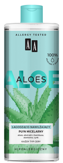 AA 100% Aloe Vera Extract Soothing Moisturizing Micellar Water 400ml