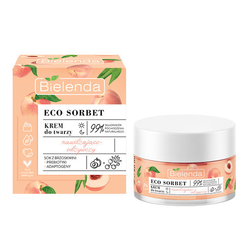 Bielenda Eco Sorbet Brzoskwinia Nawilżający Odżywczy Krem Do Twarzy 50ml