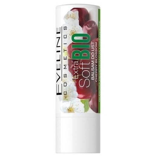 Eveline ExtraSoft Bio Balsam do ust Kwiat Wiśni Masło Shea Witamina A, E, C