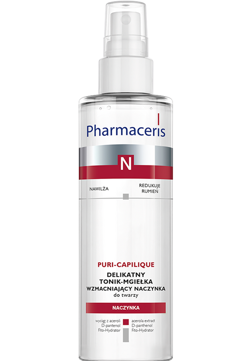 Pharmaceris N Puri-Capilique Wzmacniająco-łagodząca mgiełka do twarzy do skóry naczynkowej 200ml