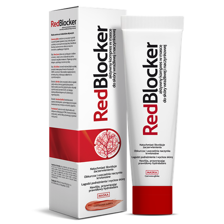 RedBlocker aktywny kompres z maską dla skóry wrażliwej i naczynkowej 50 ml