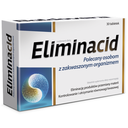 Eliminacid Dietary Supplement Helps Control and Maintain Acid Balance 30 tablets