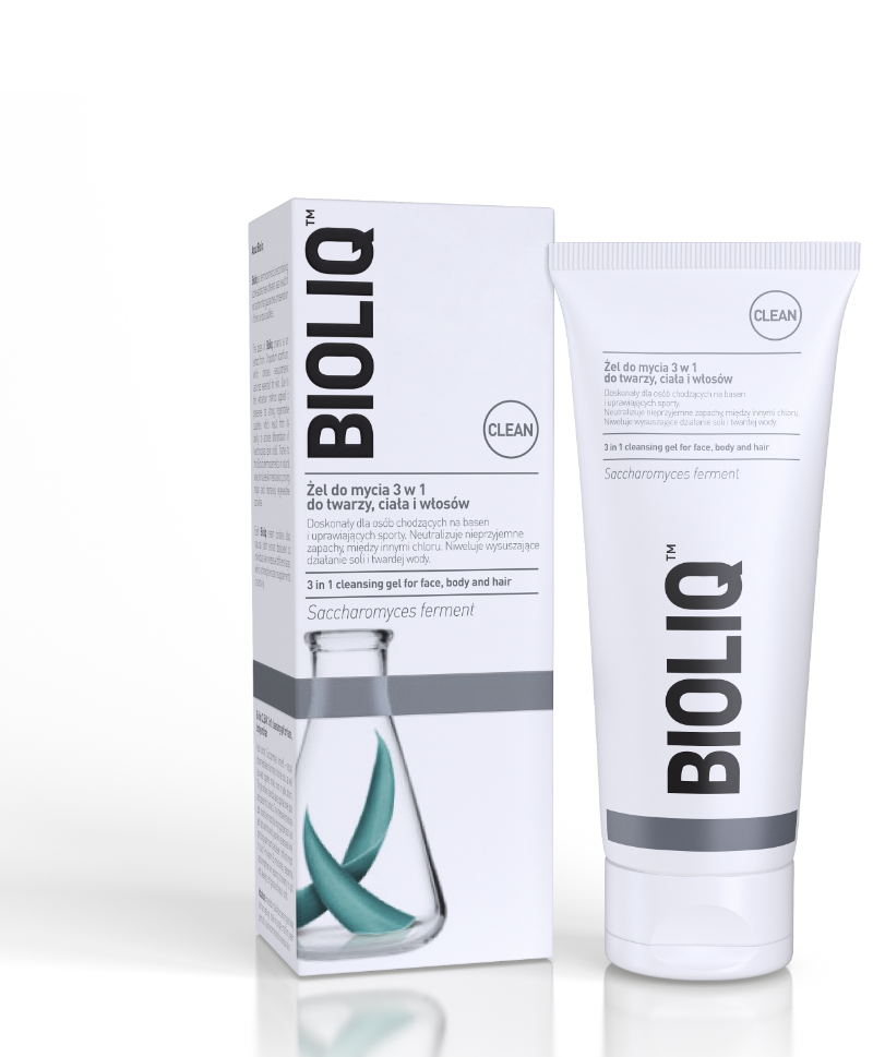 Bioliq Clean 3w1 Żel Oczyszczający do Twarzy, Ciała i Włosów 180ml 