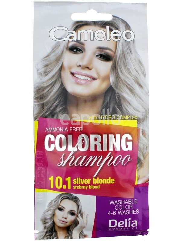 Delia Cameleo Coloring Shampoo Ammonia Free 10.1 Silver Blonde 40ml